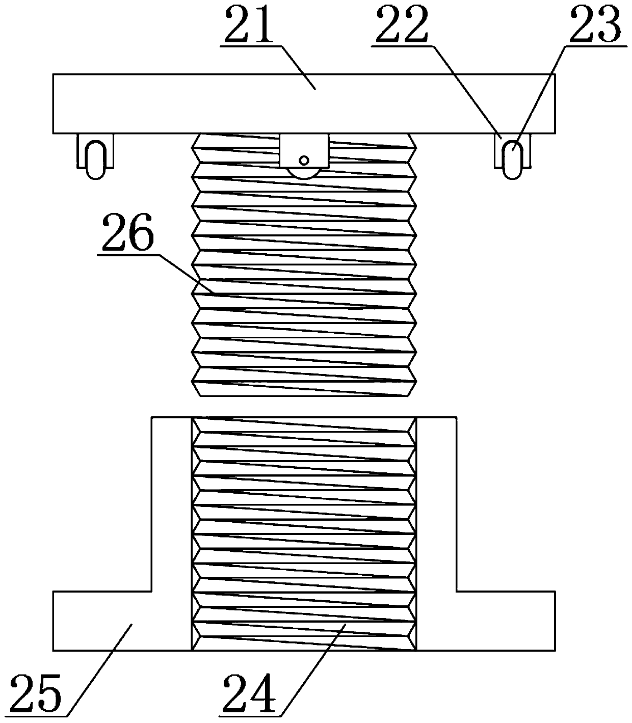 Sucker rod shackle device convenient to install