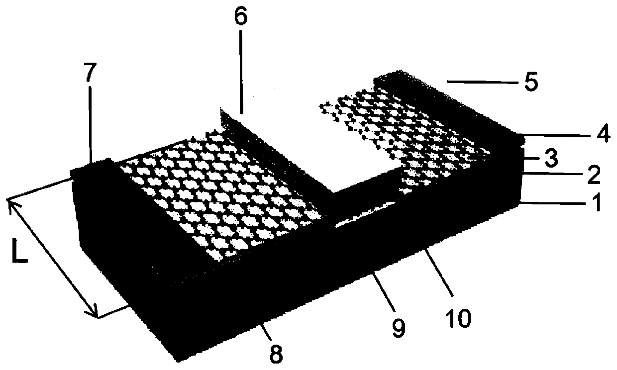 Organic polymer optical waveguide absorption type light modulator based on buried graphene electrode