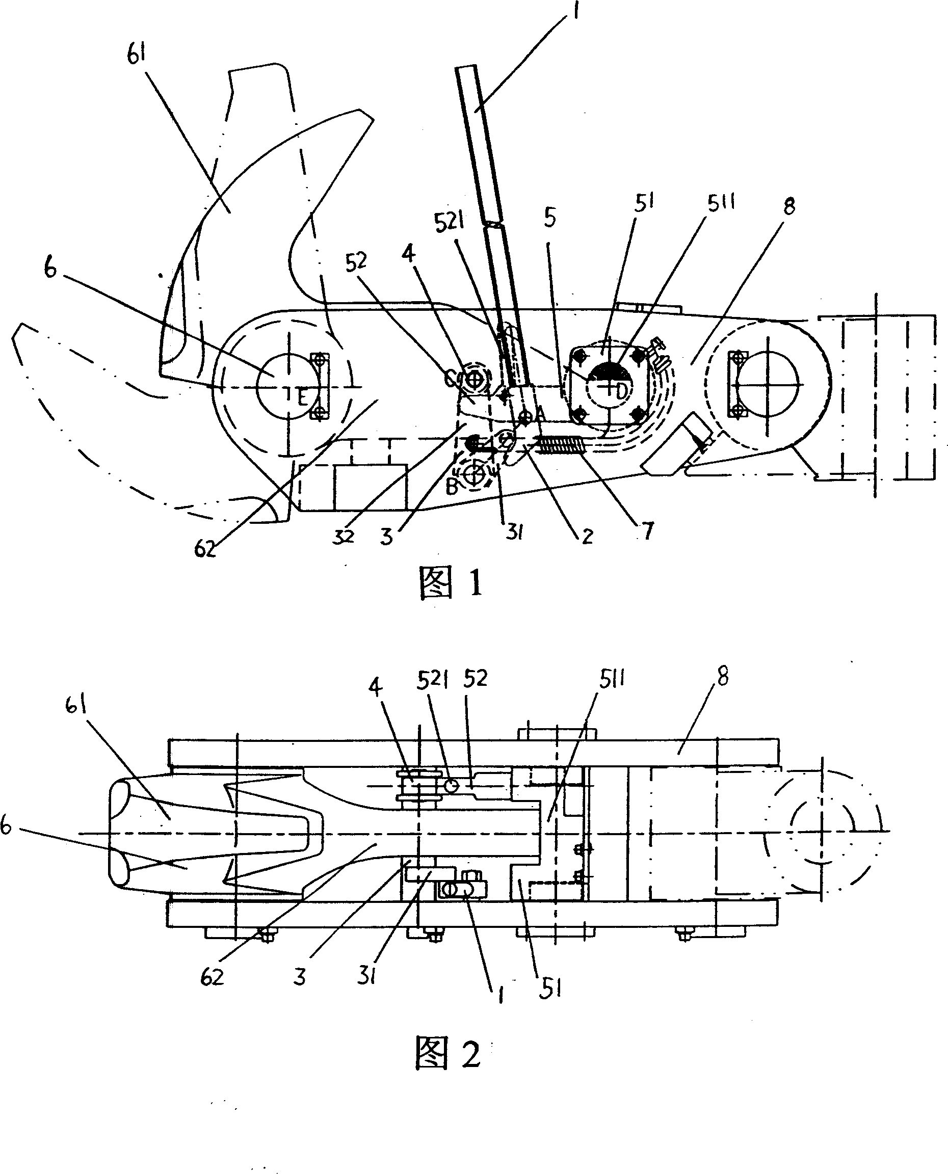 Flexible locking close cable releasing device of release hook