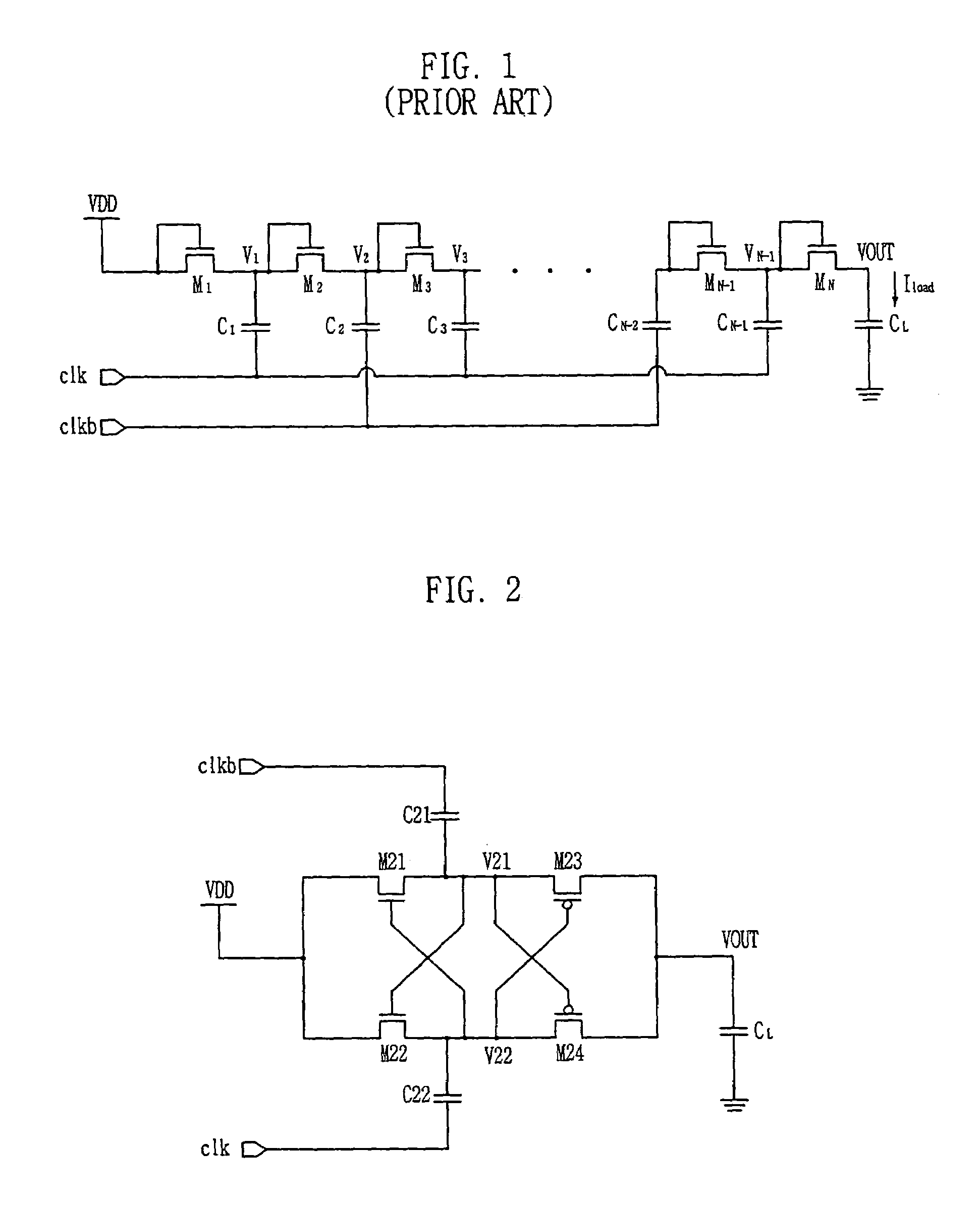 Multi stage voltage pump circuit