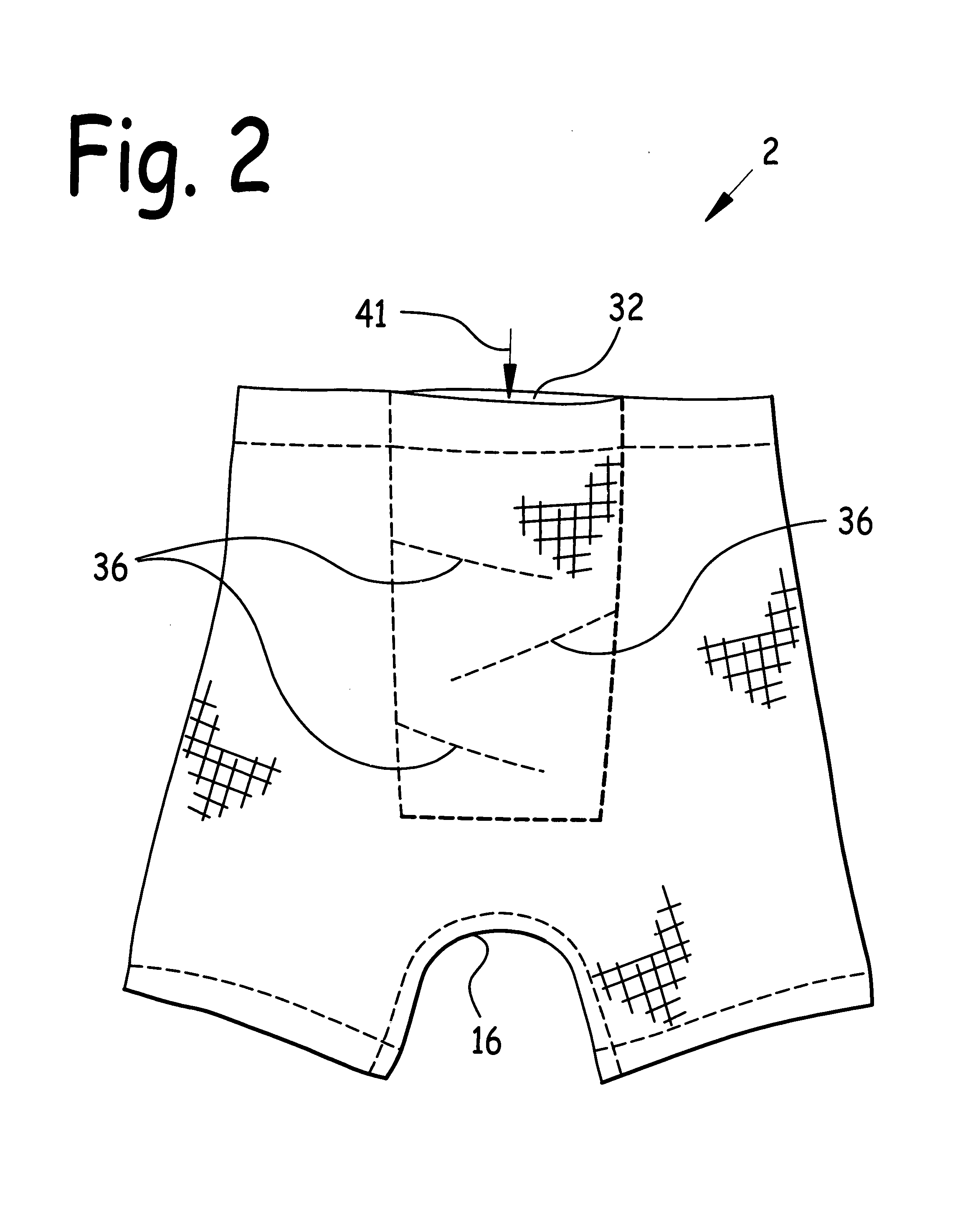 Undergarment with powder dispenser and method of use