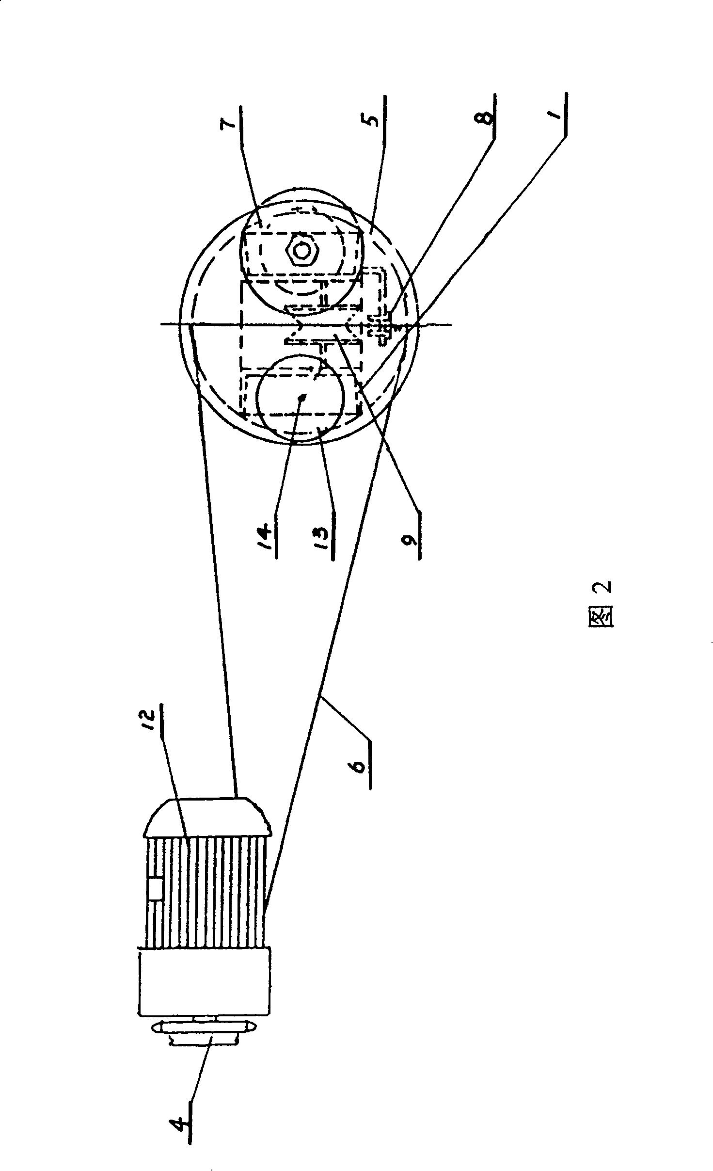 Method for placing ground wire in producing cable and device thereof