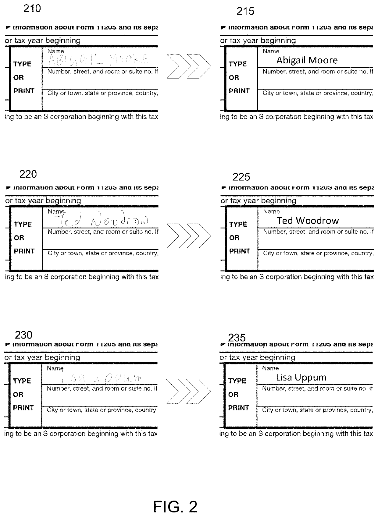 System and method for processing character images and transforming font within a document