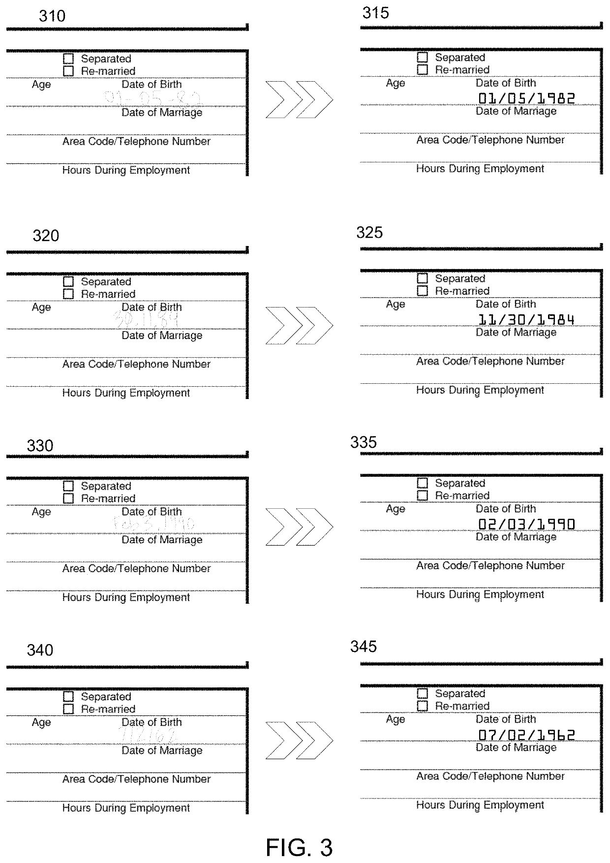 System and method for processing character images and transforming font within a document