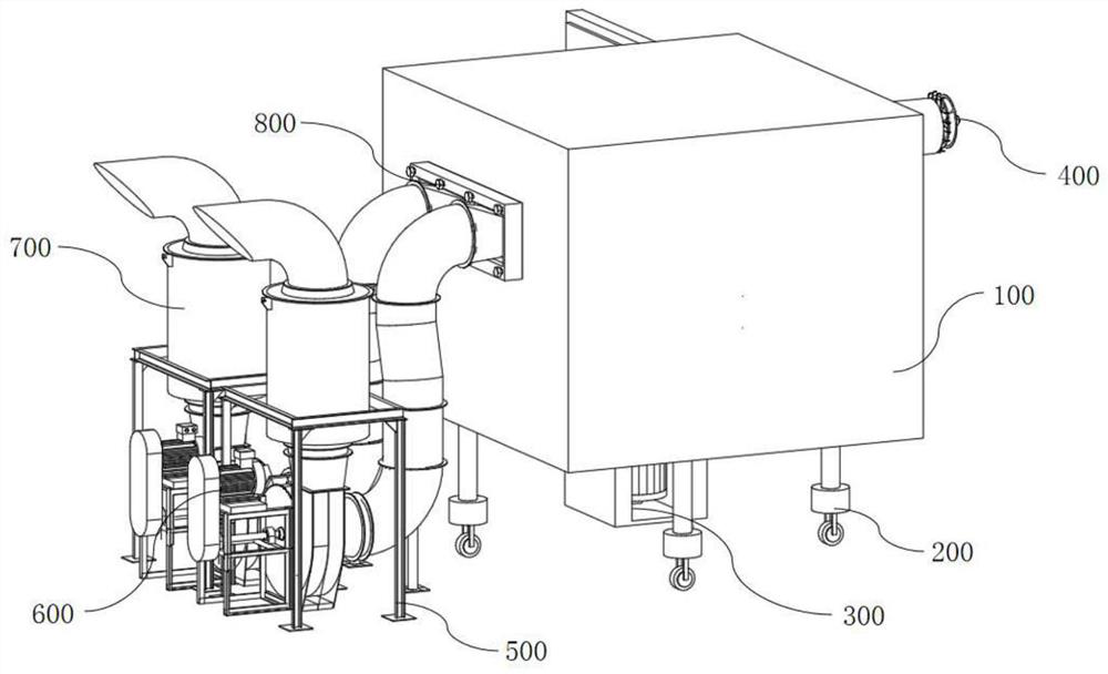 Dust collecting device used in guitar production