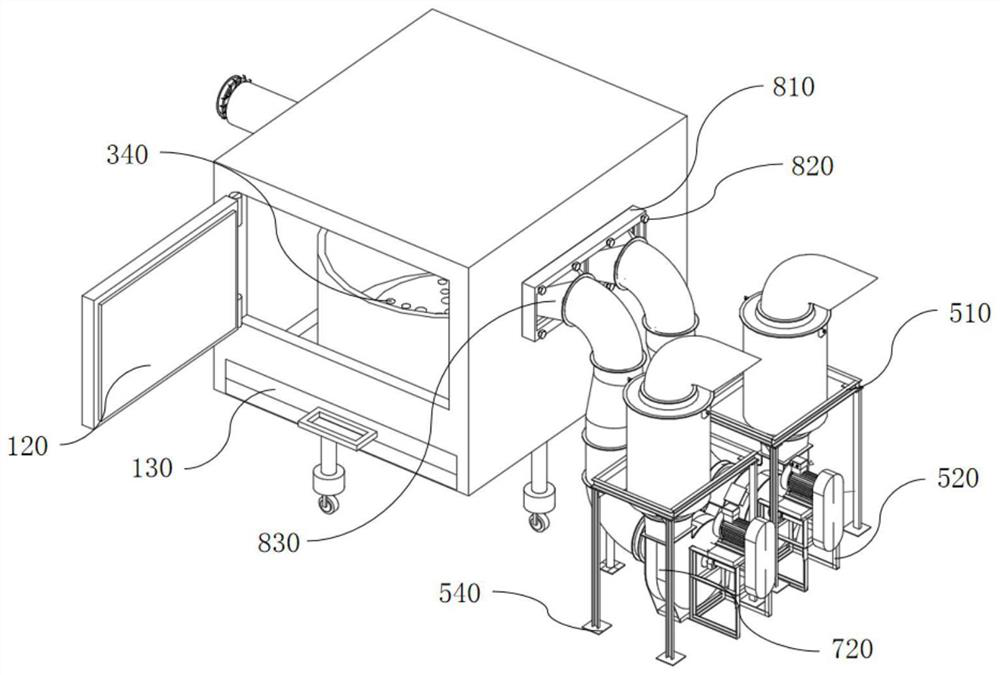 Dust collecting device used in guitar production