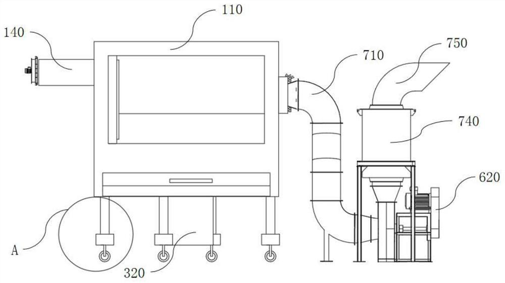 Dust collecting device used in guitar production