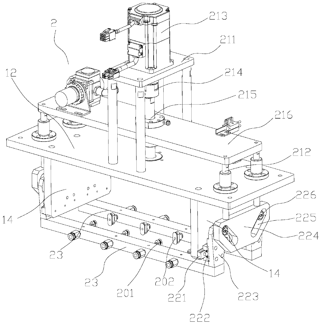 Opening mechanism and opening method of soft package battery air bag