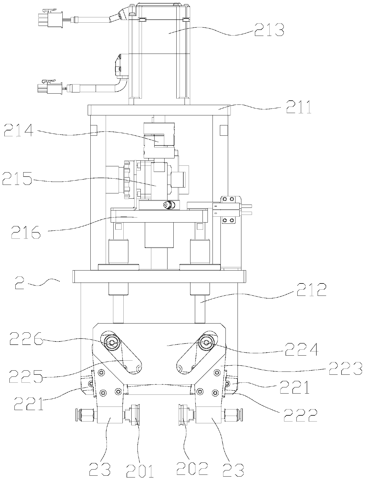Opening mechanism and opening method of soft package battery air bag