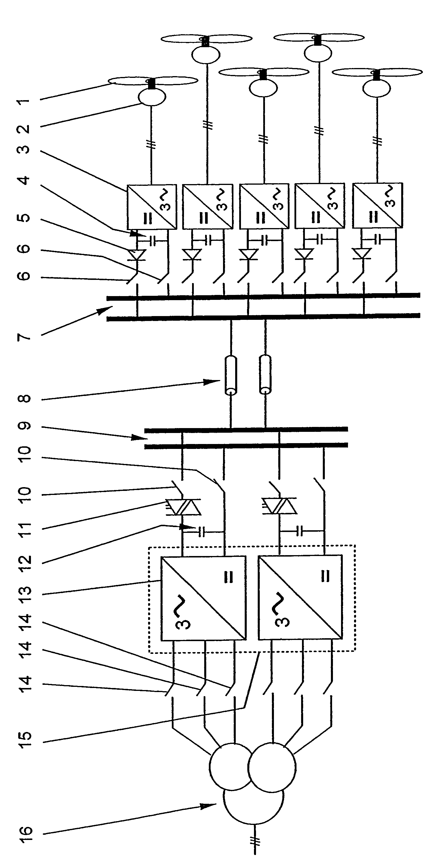 Wind energy system, as well as a method for operating such a wind energy system
