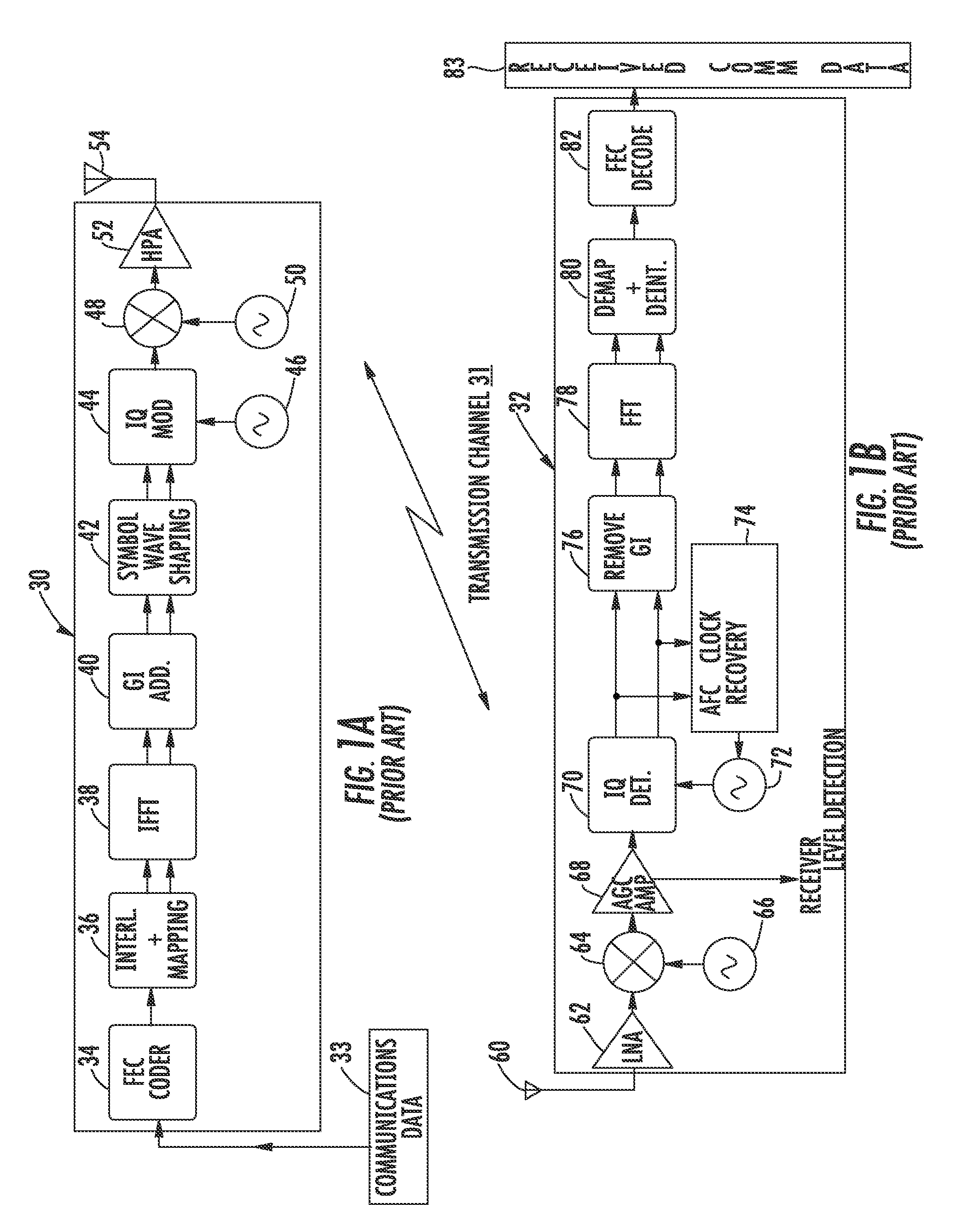 Orthogonal frequency division multiplexing (OFDM) communications device and method that incorporates low PAPR preamble with circuit for measuring frequency response of the communications channel