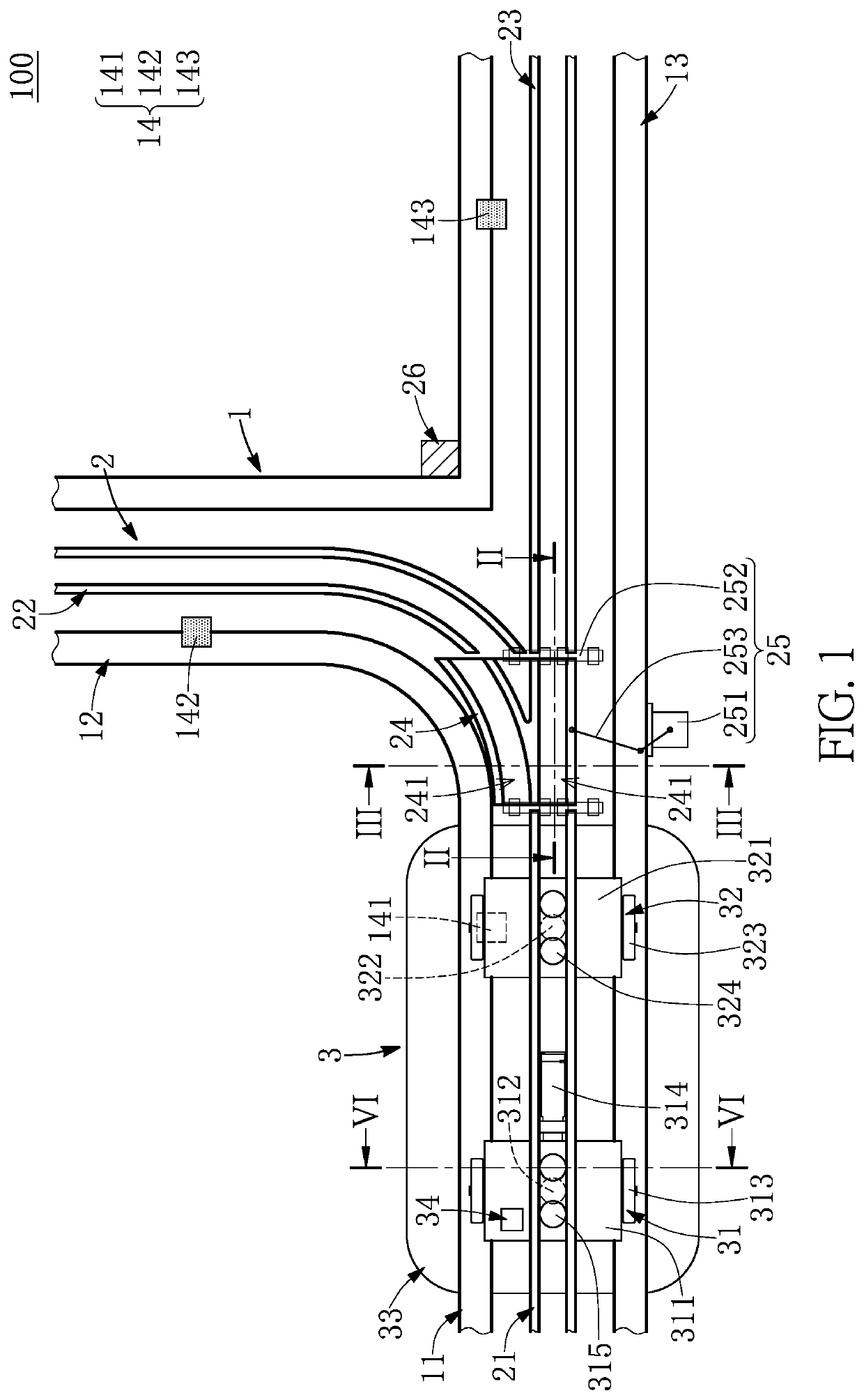 Overhead hoist transfer (OHT) apparatus, guiding device of oht apparatus, and direction maintaining module of oht apparatus