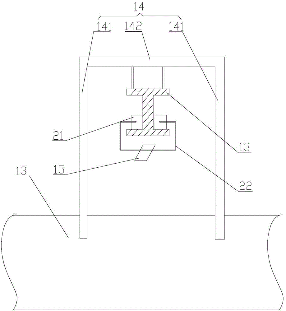 Temperature field real-time monitoring device of air-cooling condenser