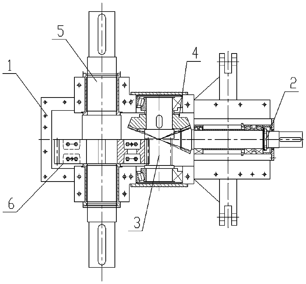 Long shaft gear-assembled reducer