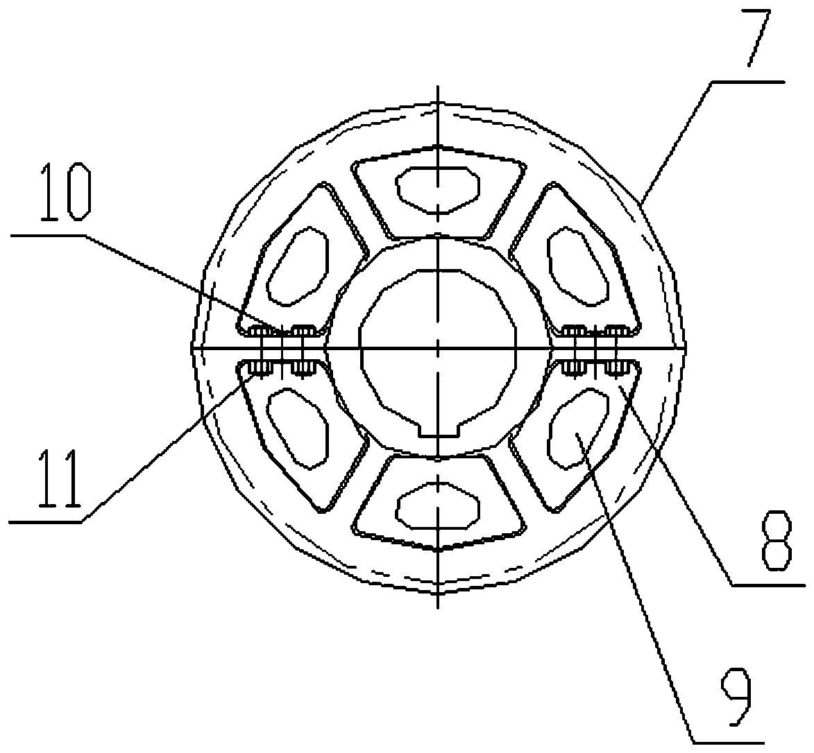 Long shaft gear-assembled reducer