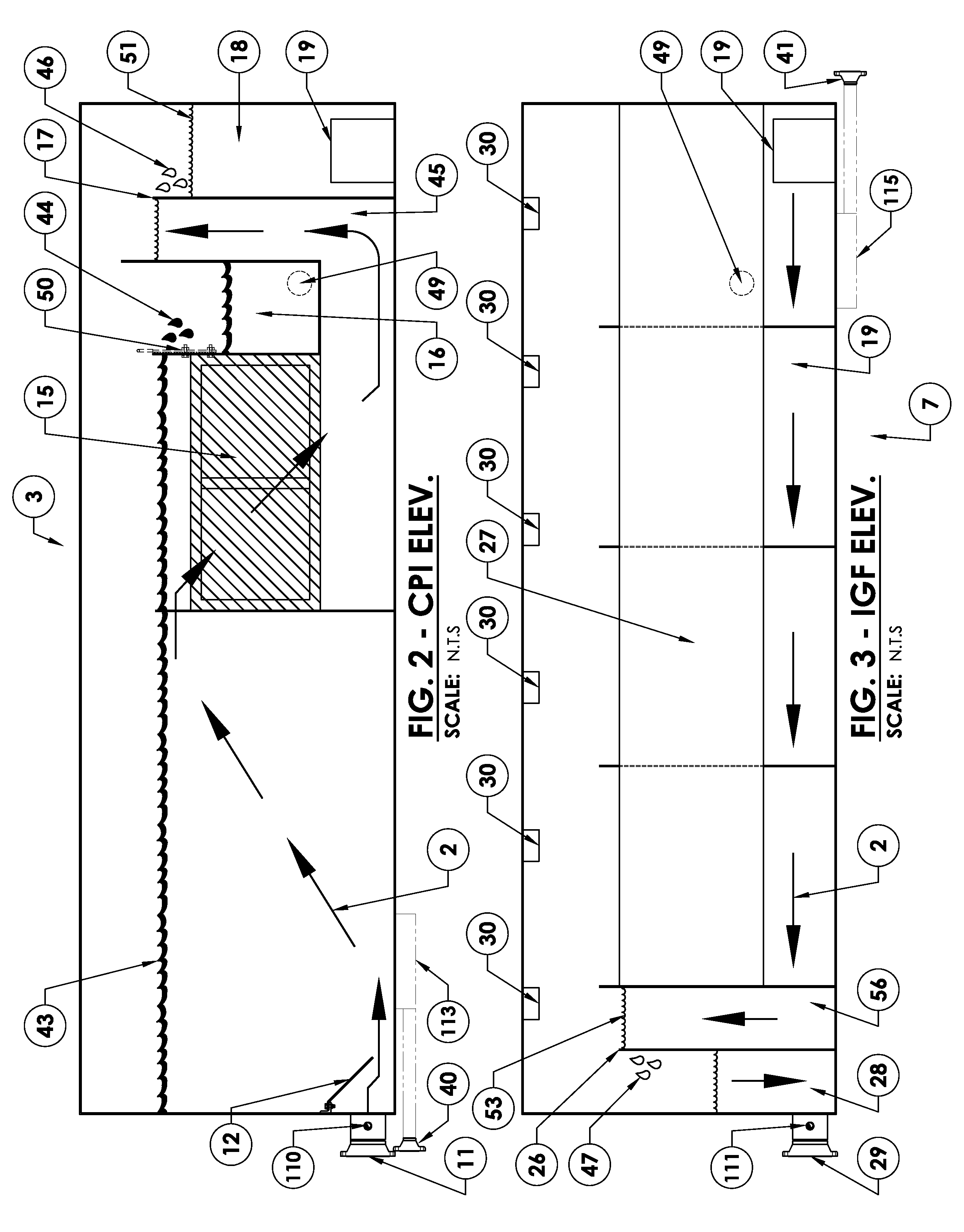 Method and apparatus for separation of fluids within a single vessel