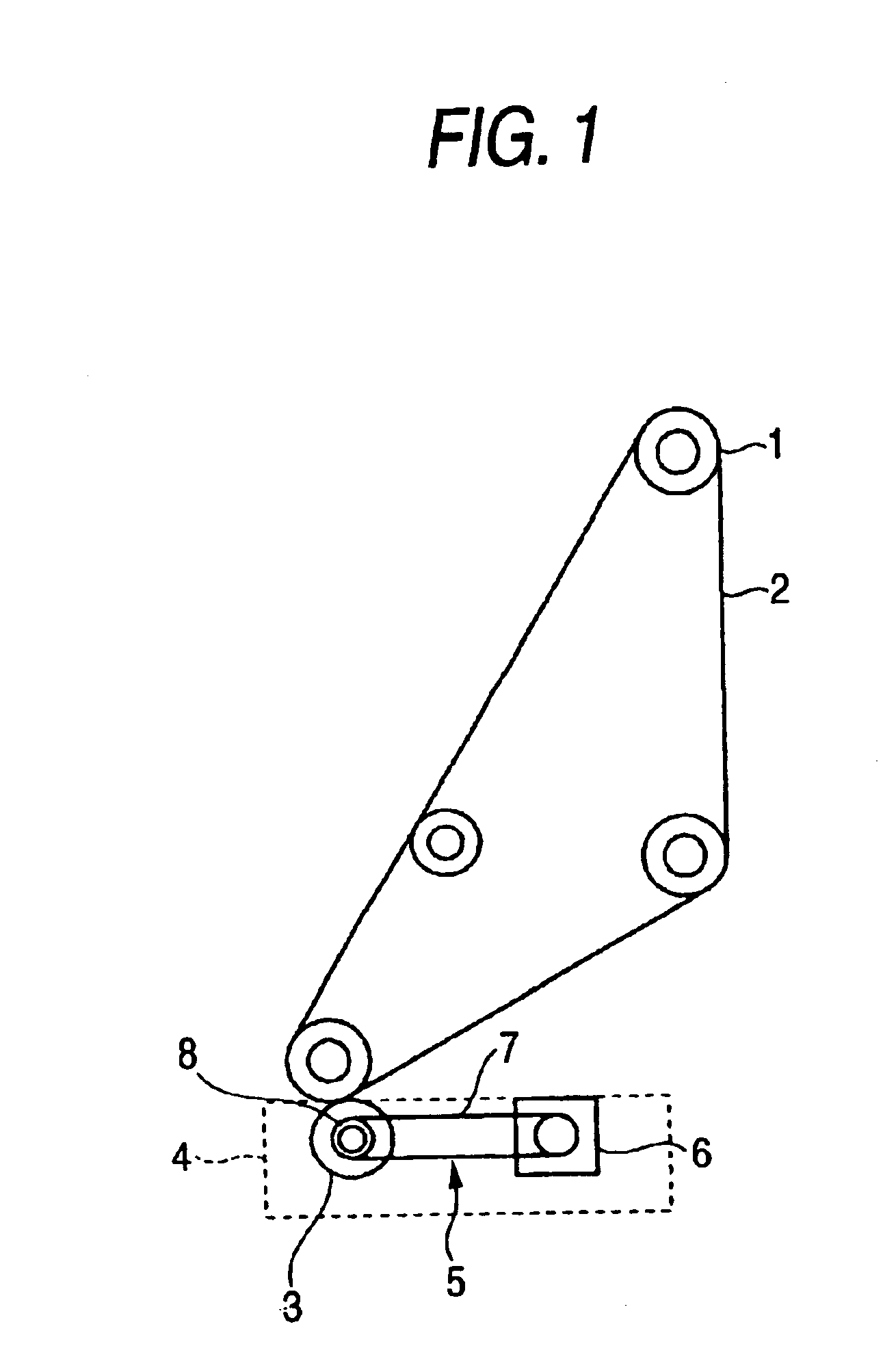 Image forming apparatus including image transporting belt and rotary roll