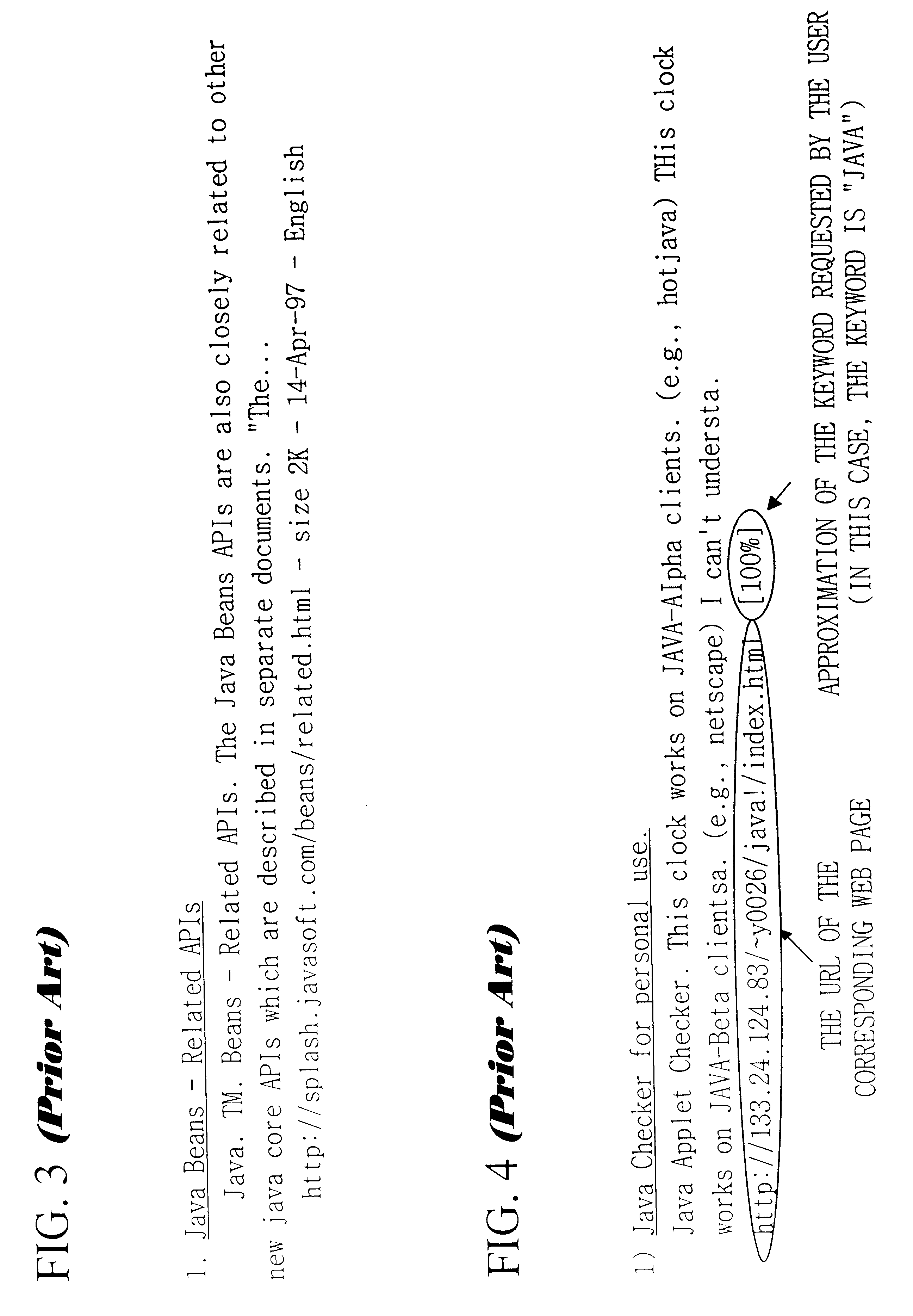 Method for displaying internet search results