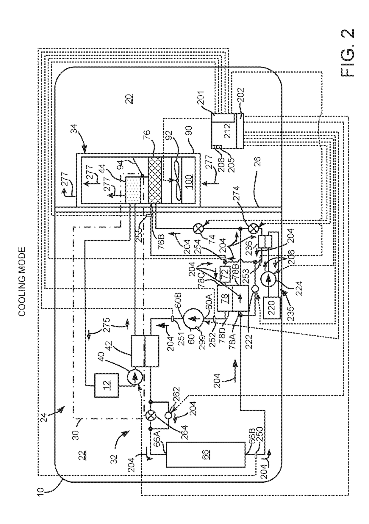 Method and system for operating a heat pump of a vehicle