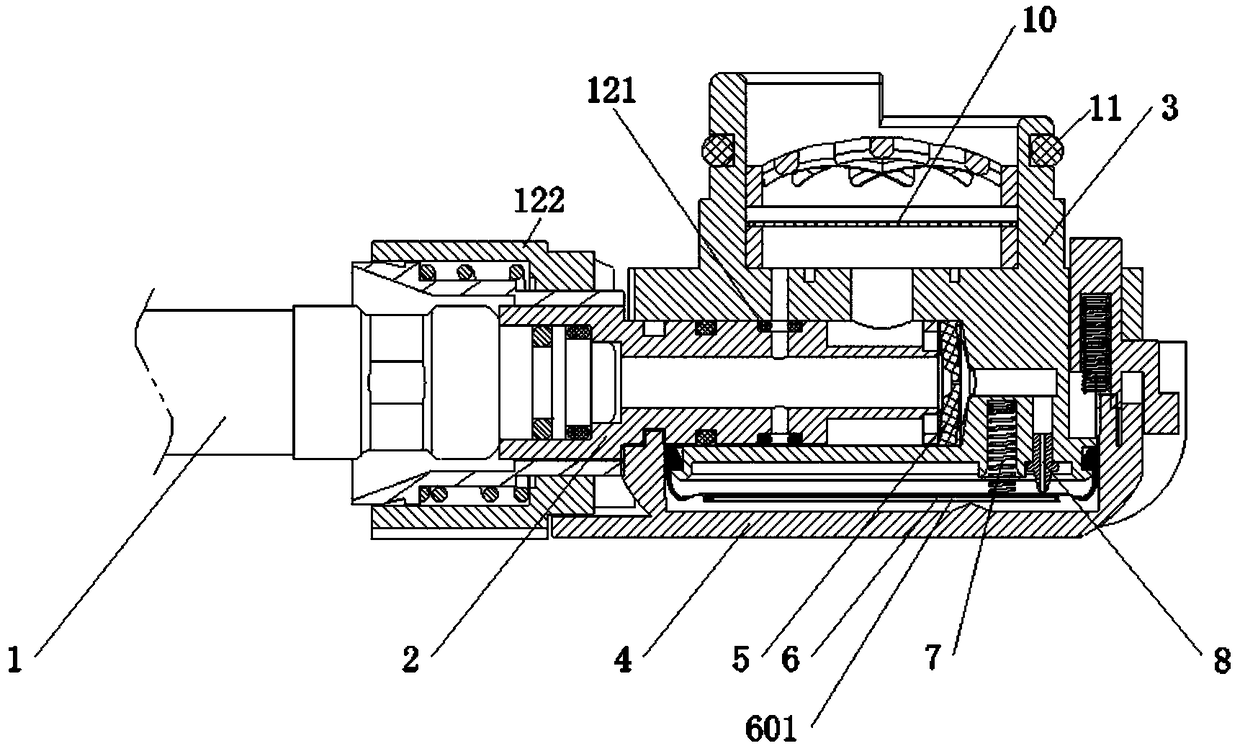 Air supply valve with diaphragm substrate as positive pressure lever structure in novel medium pressure bypass structure