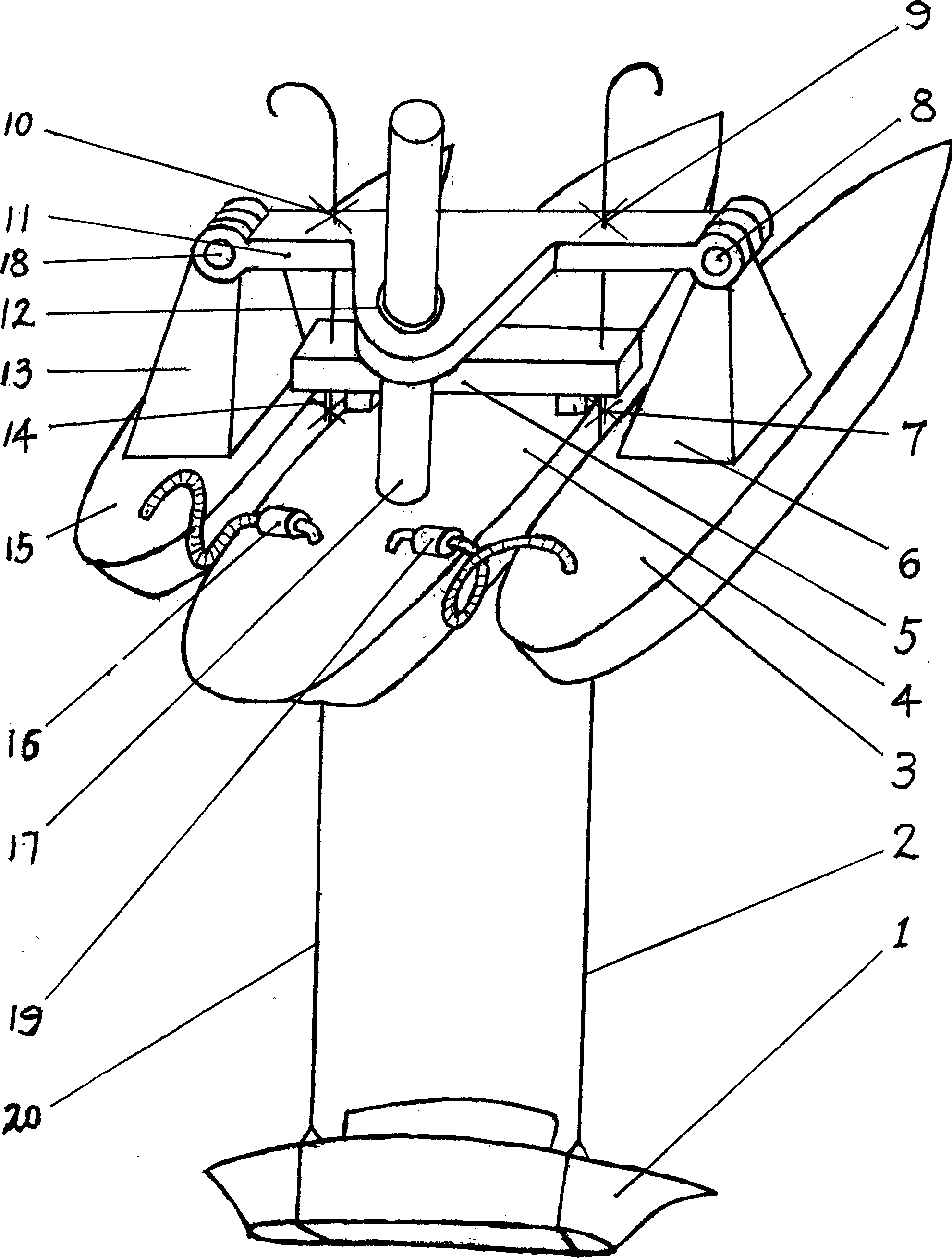 Method of salvaging applying ship loading and unloading and its device