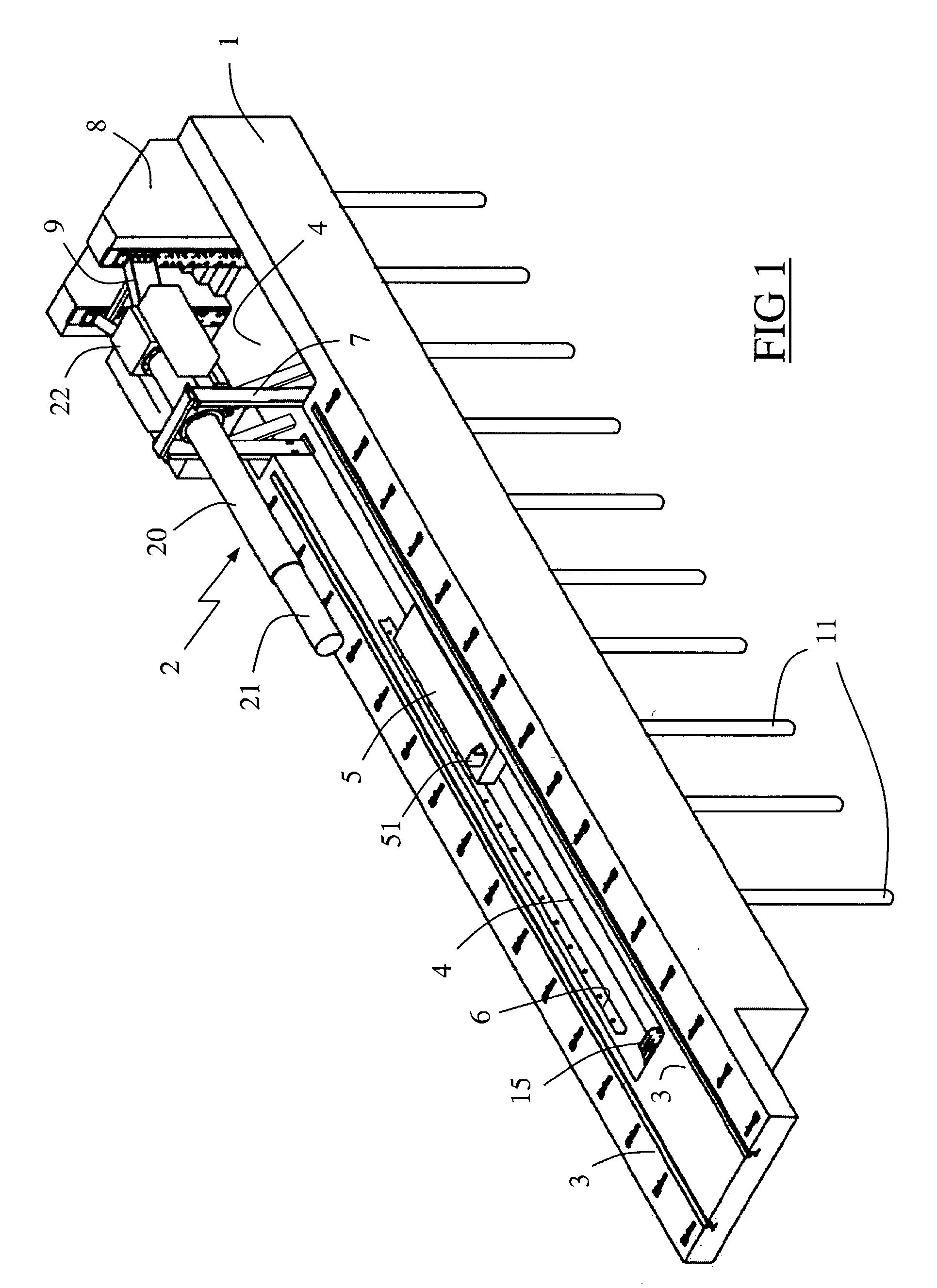 Apparatus for performing mechanical tests on structures