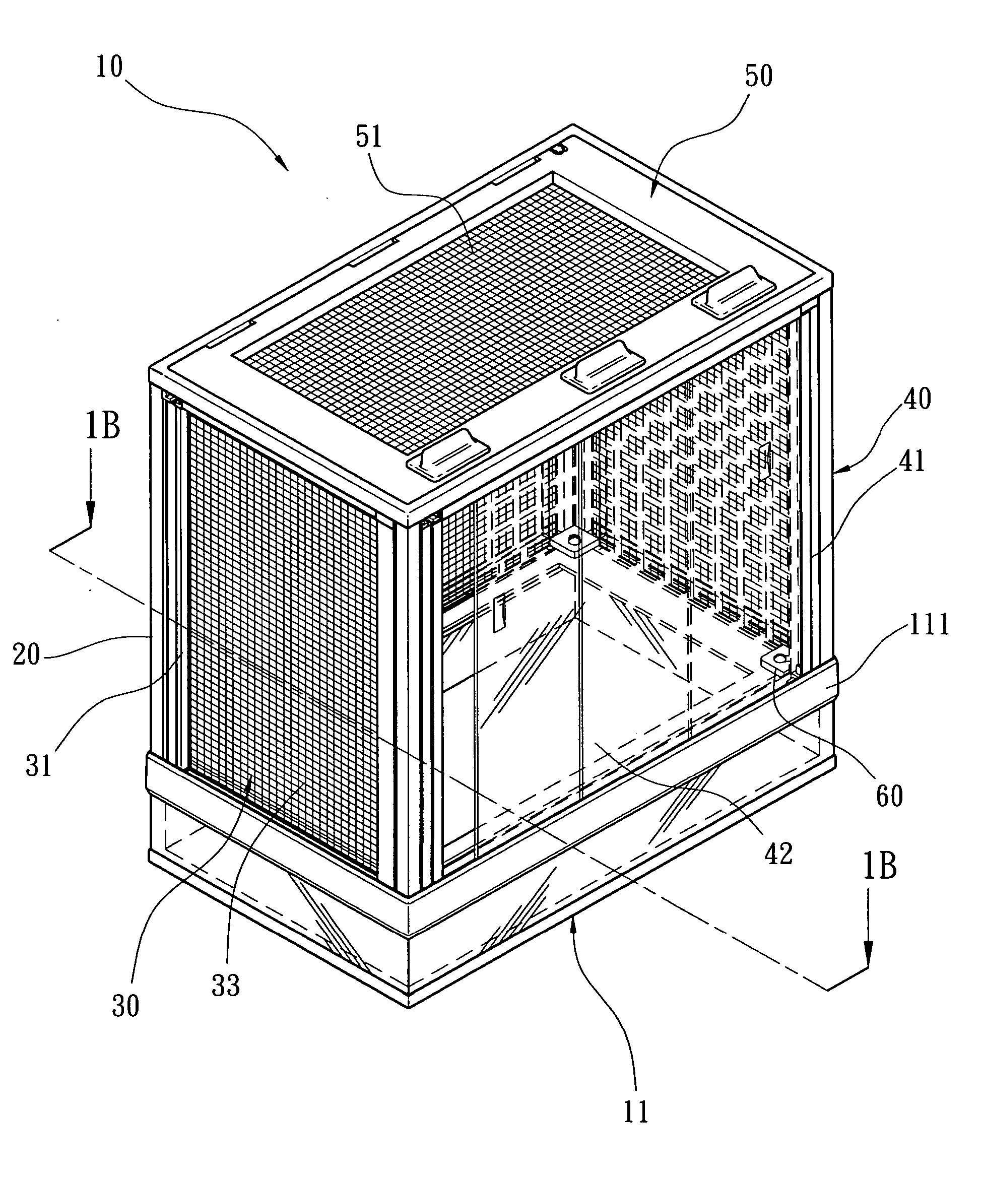 Reptile housing structure