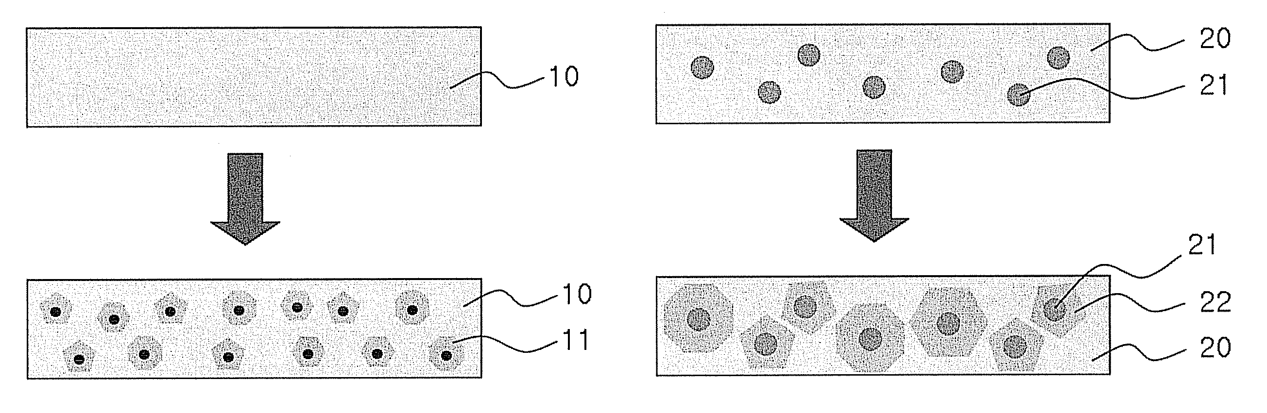 Thin film containing nanocrystal particles and method for preparing the same