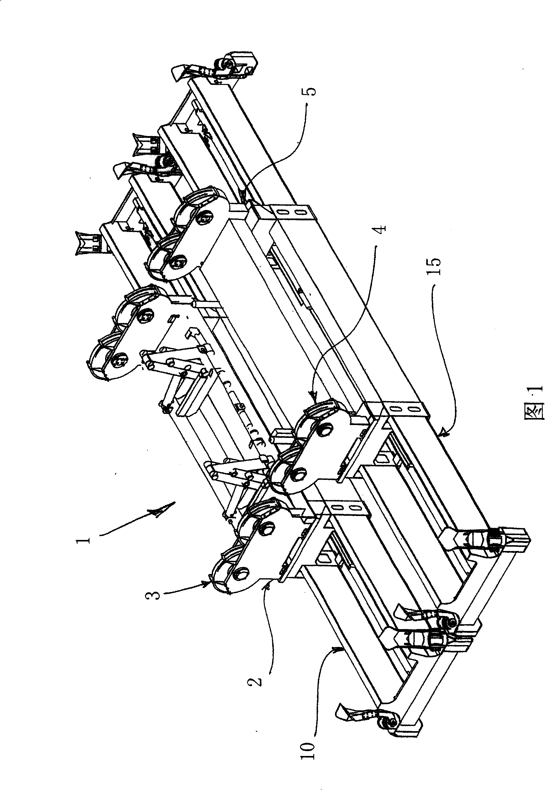 Spreader spacing device