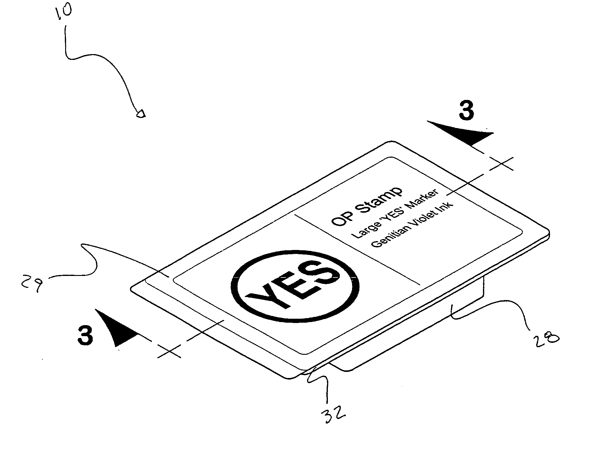 Surgical site marking assembly and method of using same