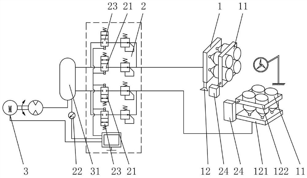 A wind field simulation device in southern mountainous areas