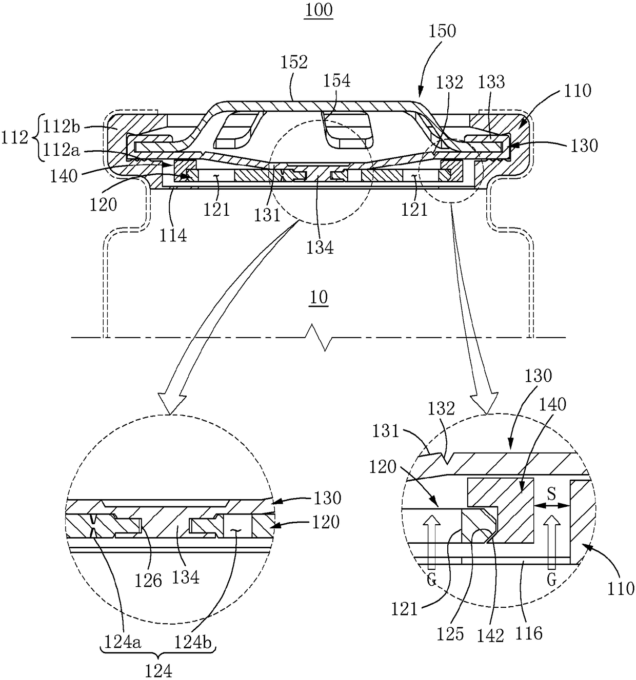 Cap assembly for secondary battery