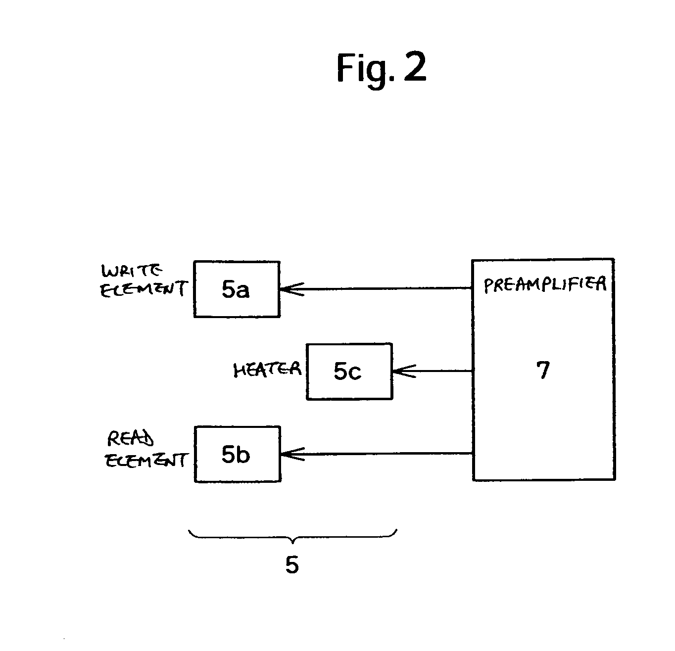 Magnetic disk drive with heater to control flying height and manufacturing method thereof