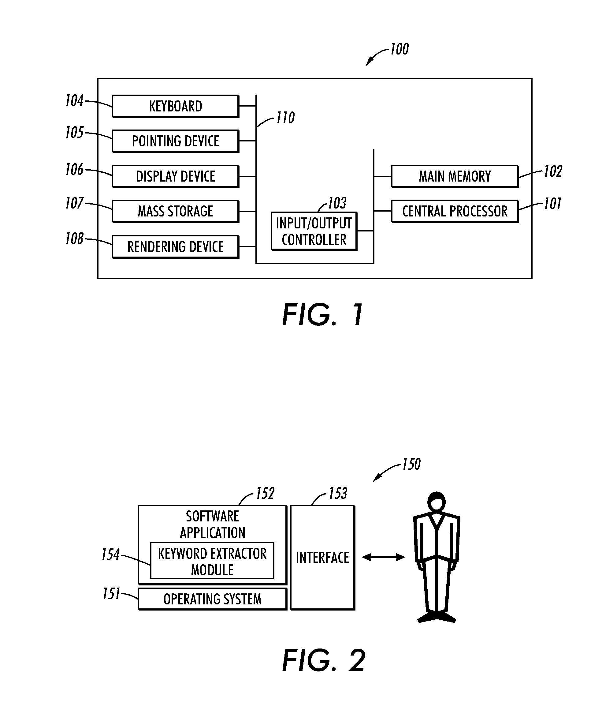 Frequency based keyword extraction method and system using a statistical measure
