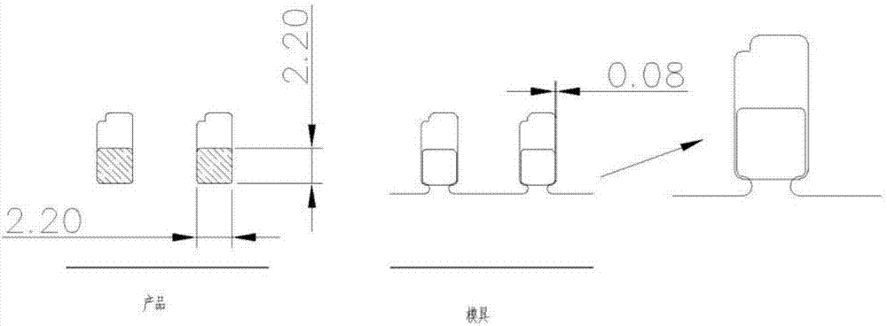 Double sided adhesive tape processing method without adhesive overflow