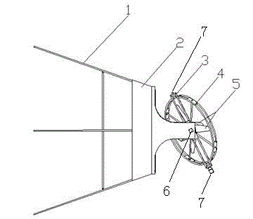 Airship tail vectored thrust device