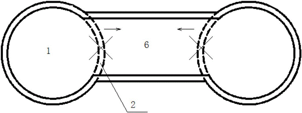 Large-span cross aisle building method applied to segmental lining tunnels