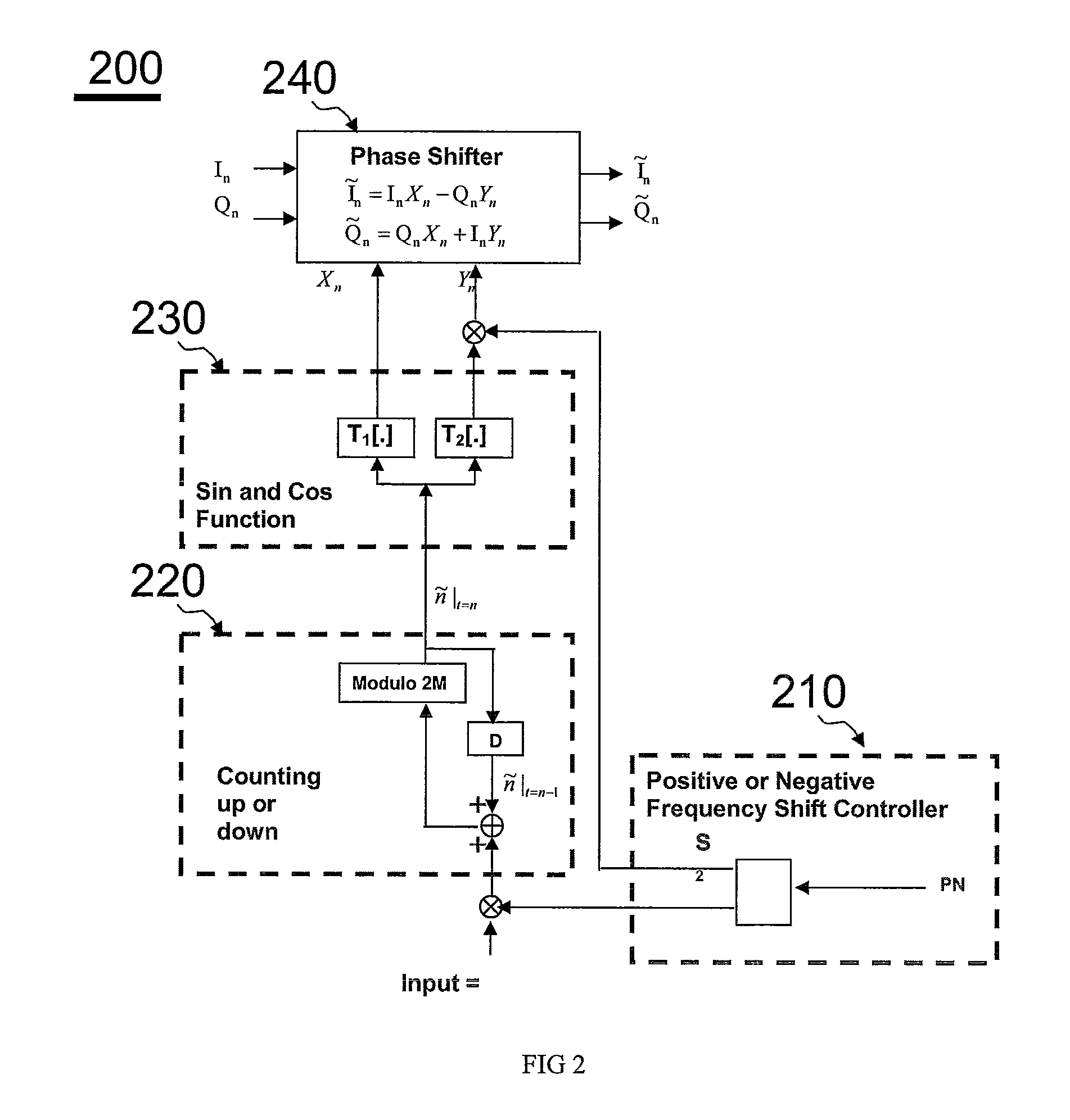 Arbitrary frequency shifter in communication systems