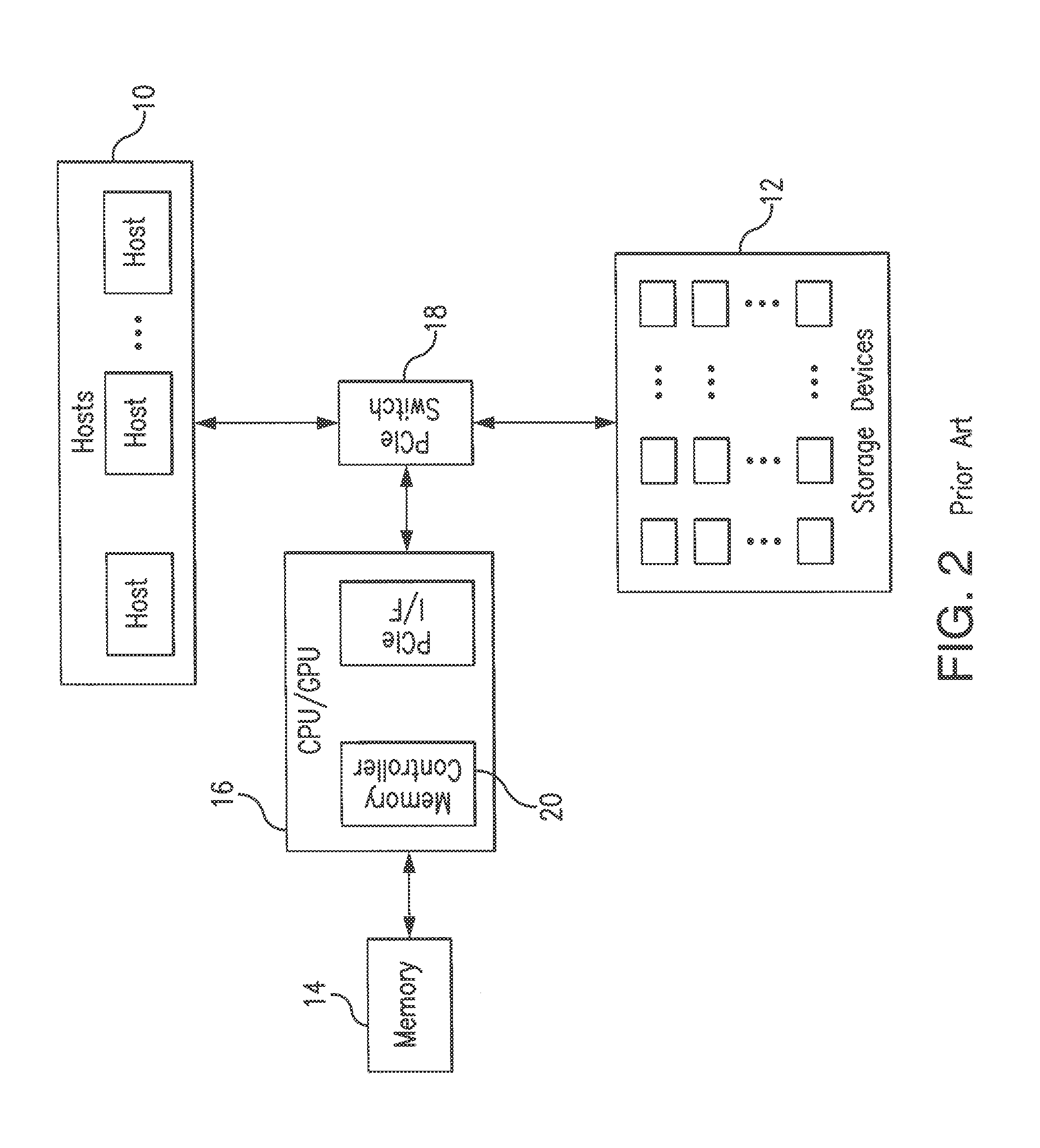 Data storage system and method for data migration between high-performance computing architectures and data storage devices using memory controller with embedded XOR capability