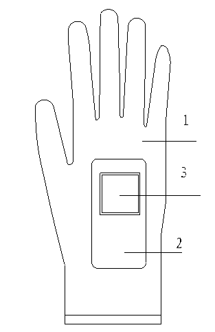 Glove with capacity of placing mobile phone