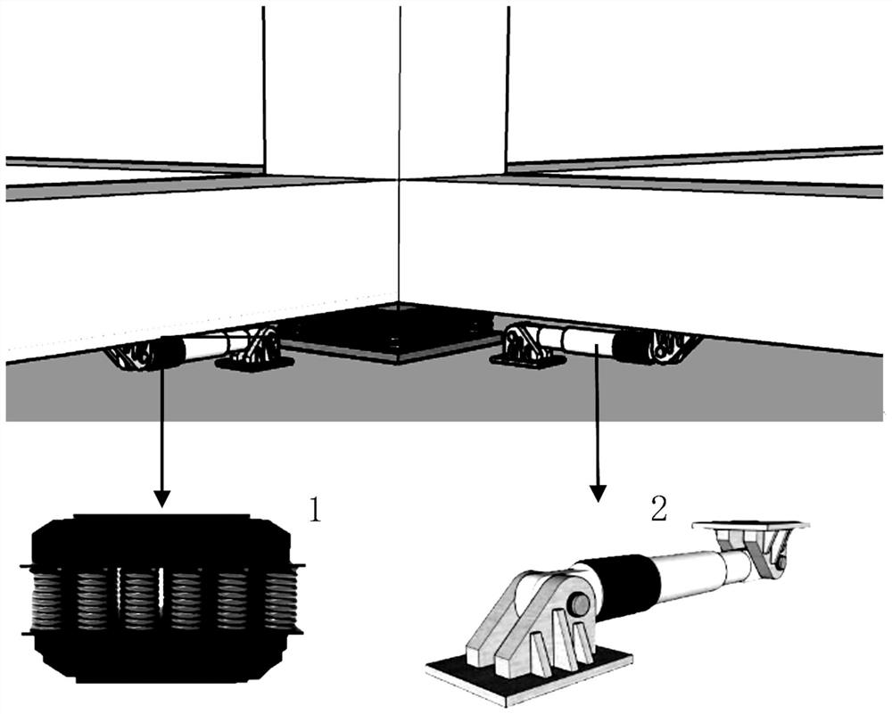 Vibration and earthquake double-control design method giving priority to vertical industrial vibration isolation