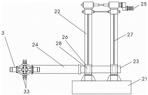 Pressure vessel barrel section assembling device