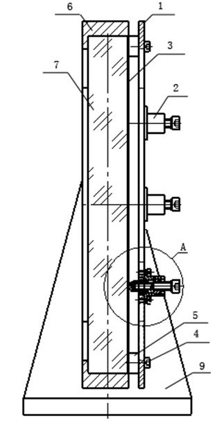 Clamp and clamping method for large-diameter plane optical element