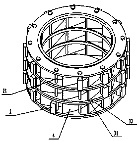 Cylindrical milling rotor with quick grading and working method thereof