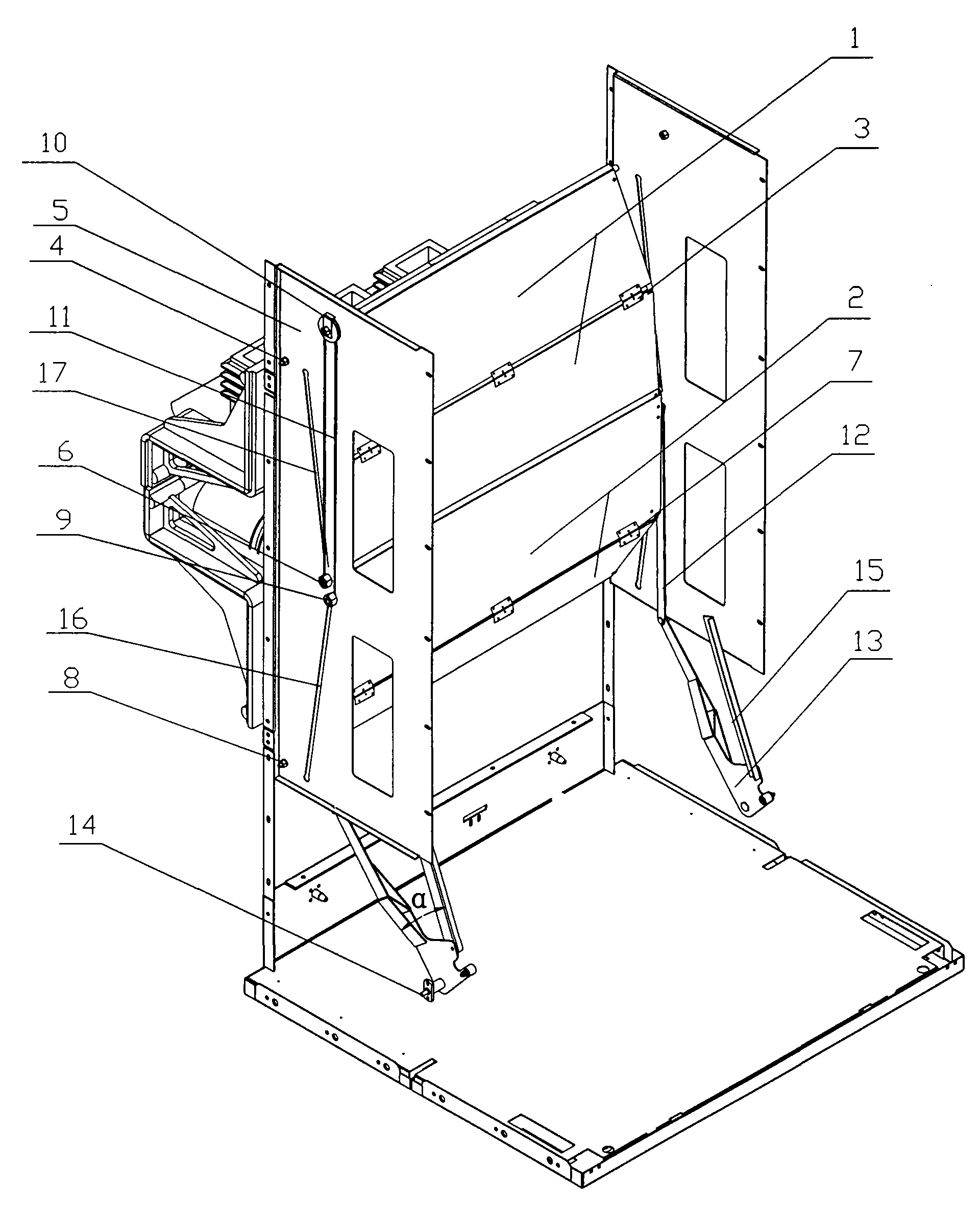 Valve mechanism for switch cabinet