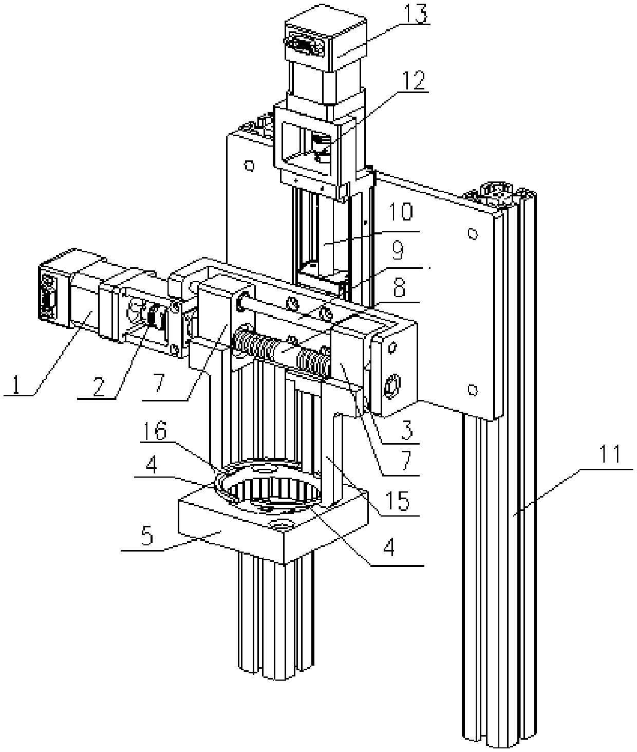 Moon cake folding device