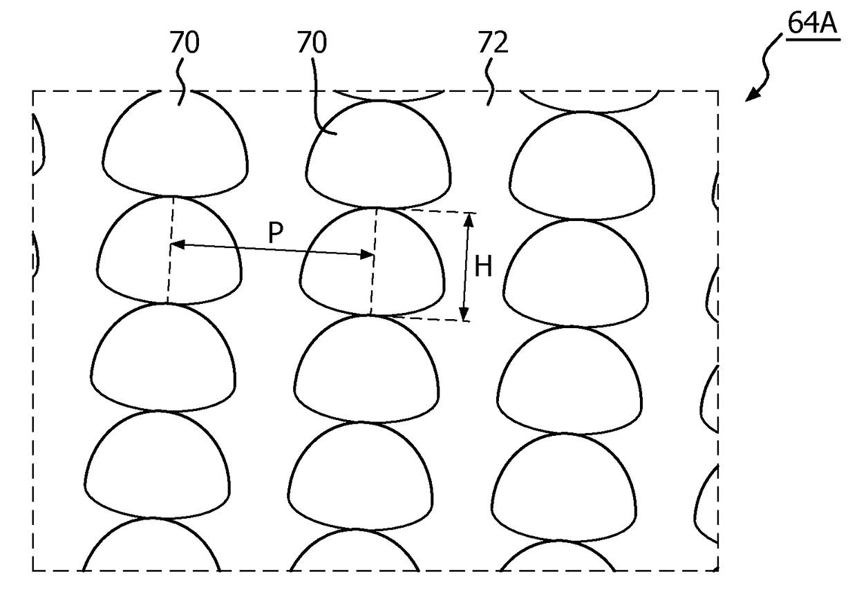 Engineered surface for providing low friction and improved comfort on devices that contact the skin or other external tissue of the user