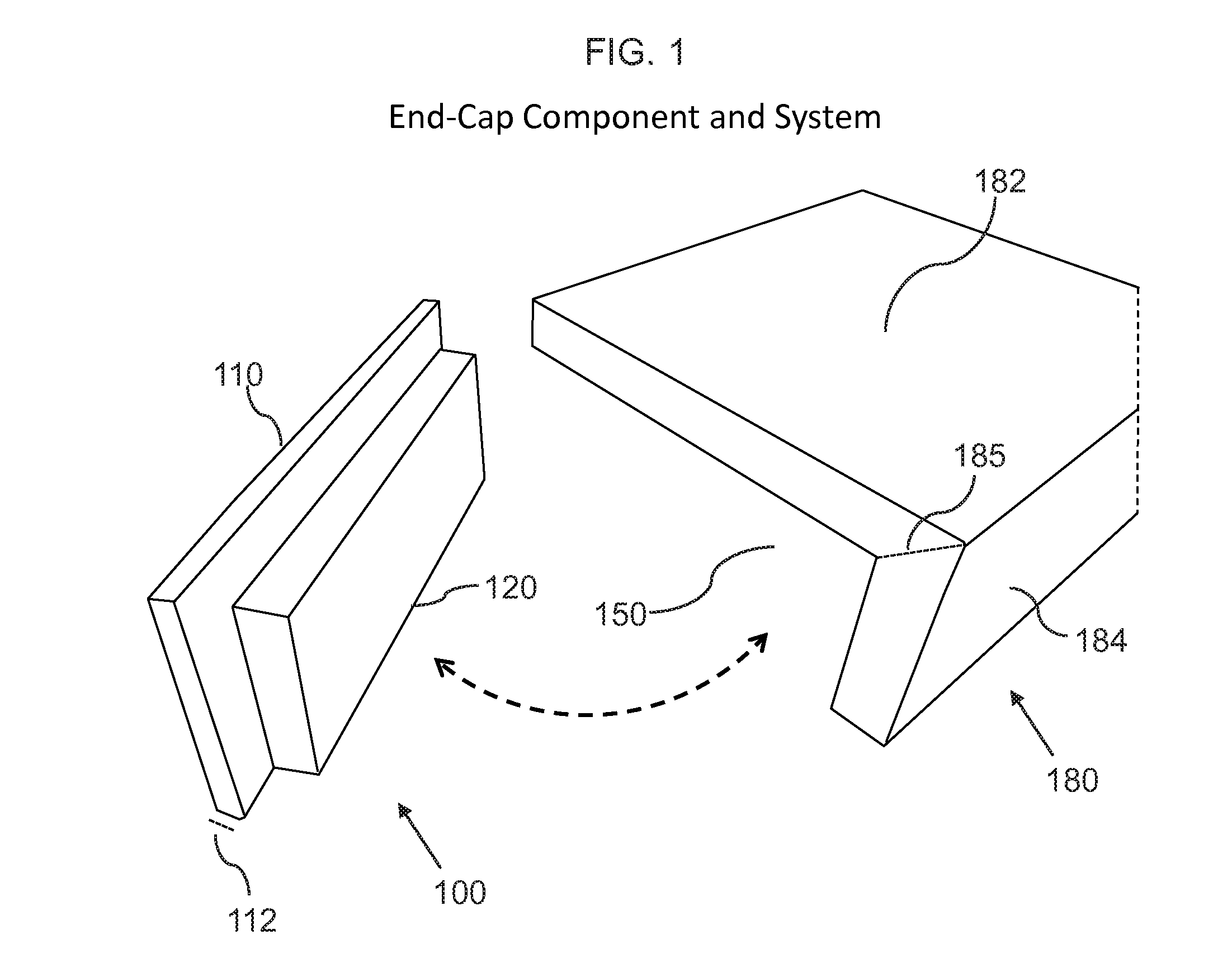 End-cap system and device for use with countertops