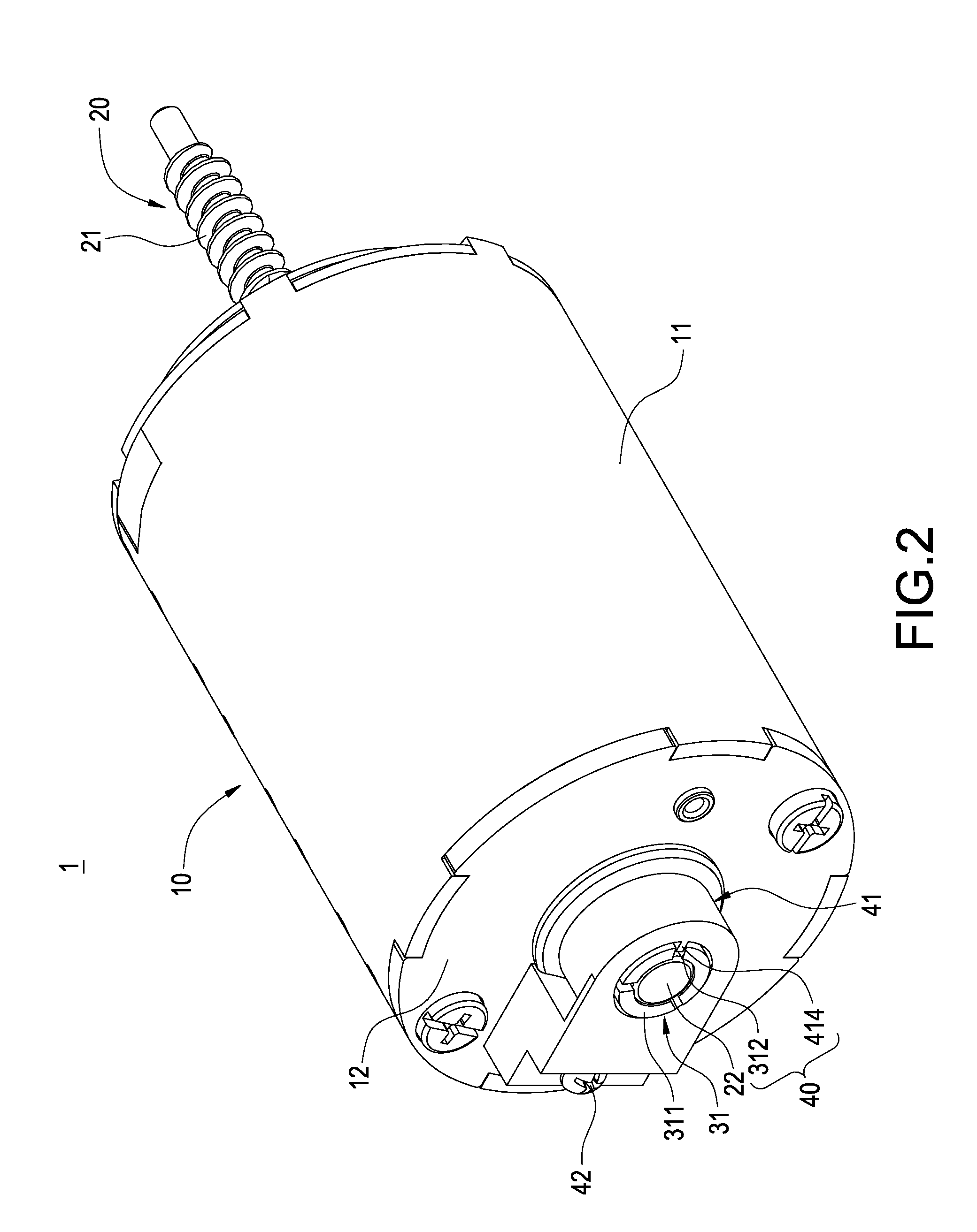 Motor having a braking function and used in linear actuator