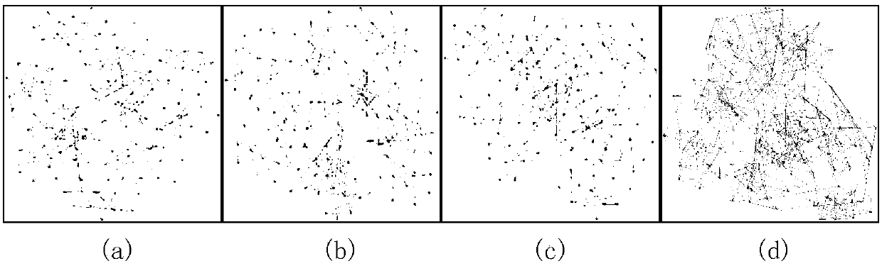 Method for visualizing layout optimization of graph data based on force guiding algorithm